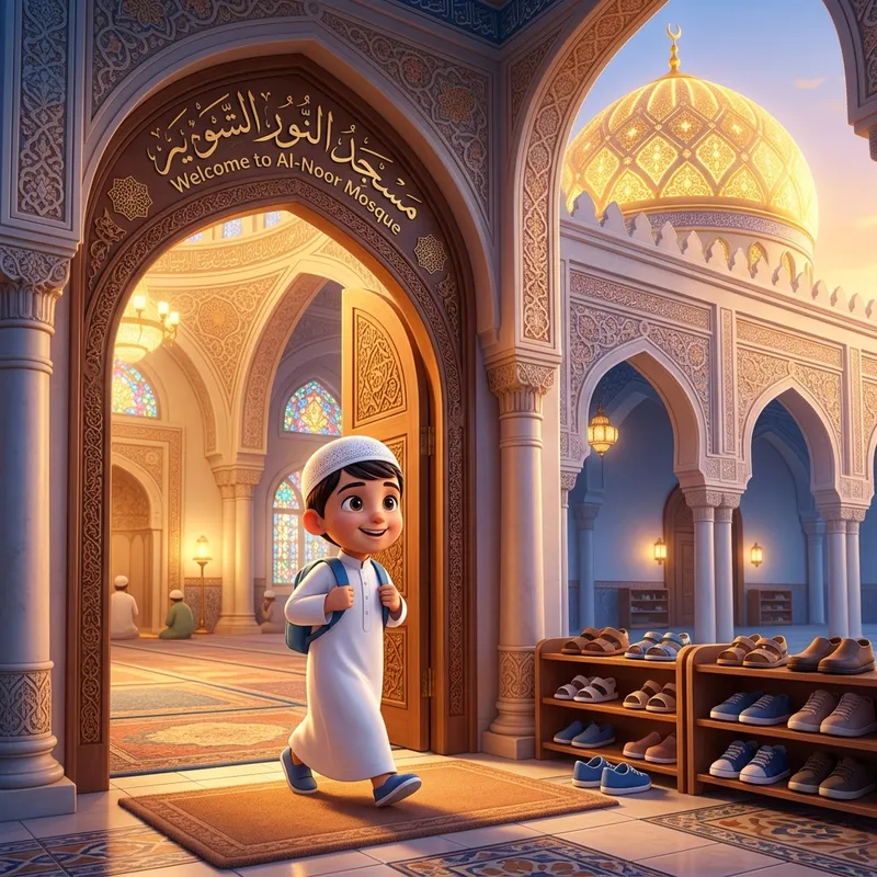 دعاء دخول المسجد