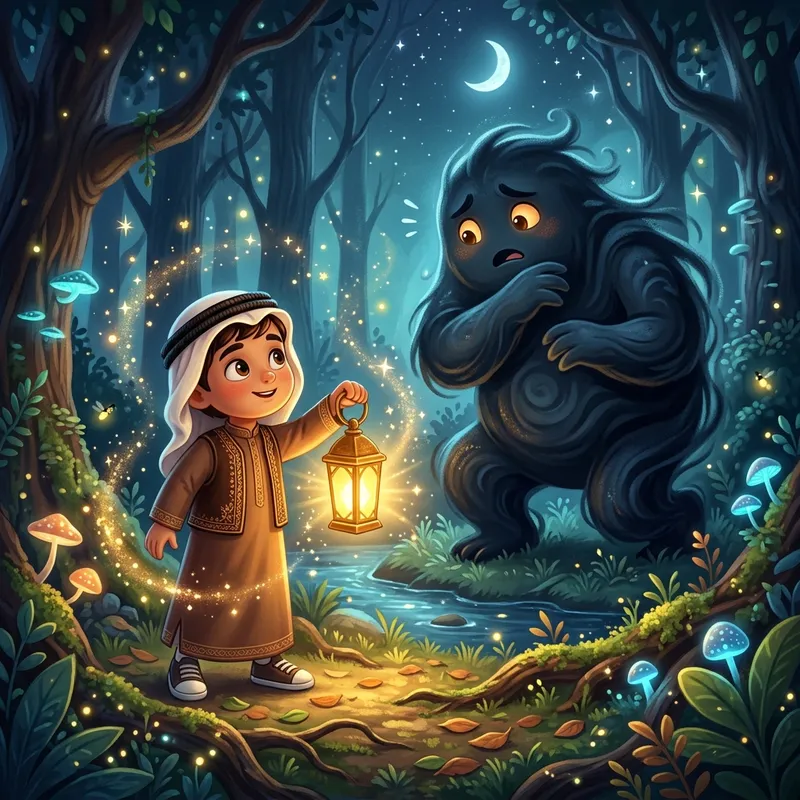 سراج يواجه ظلال الليل بفانوسه